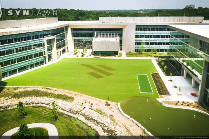 SYNLawn Billings MT commercial artificial grass for office buildings campus courtyards
